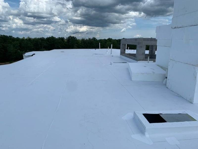 Building with TPO roof